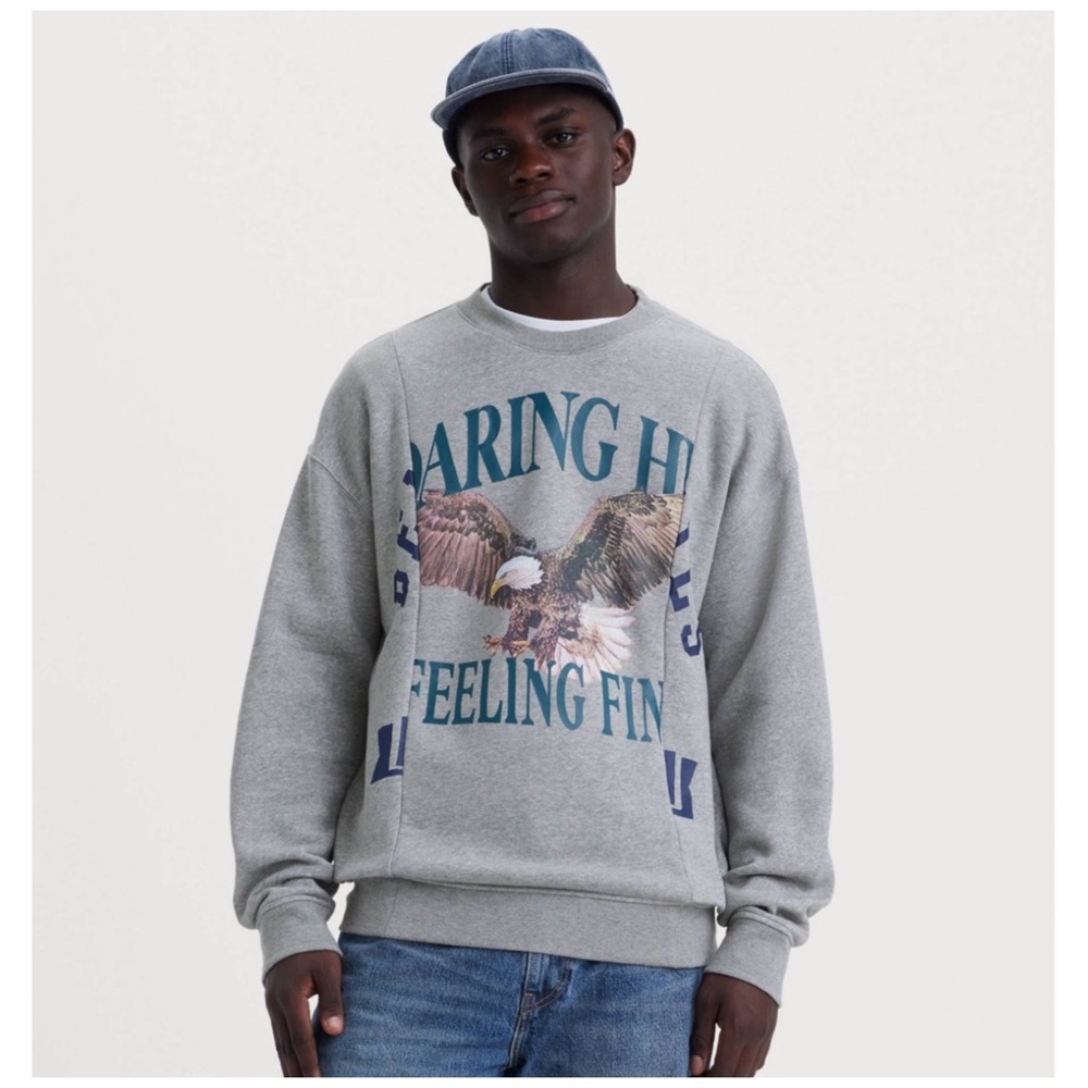 Levi’s Found Parts Bald Eagle Crew Neck Sweatshirt